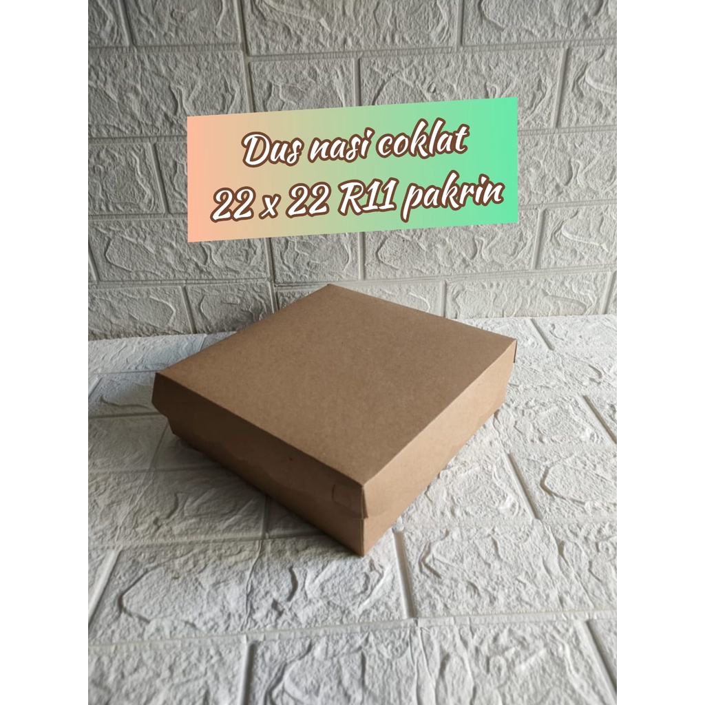

Dus Coklat R11 350 PAKRIN / Box Coklat uk 22 x 22 x 6,7 cm (Per pack)