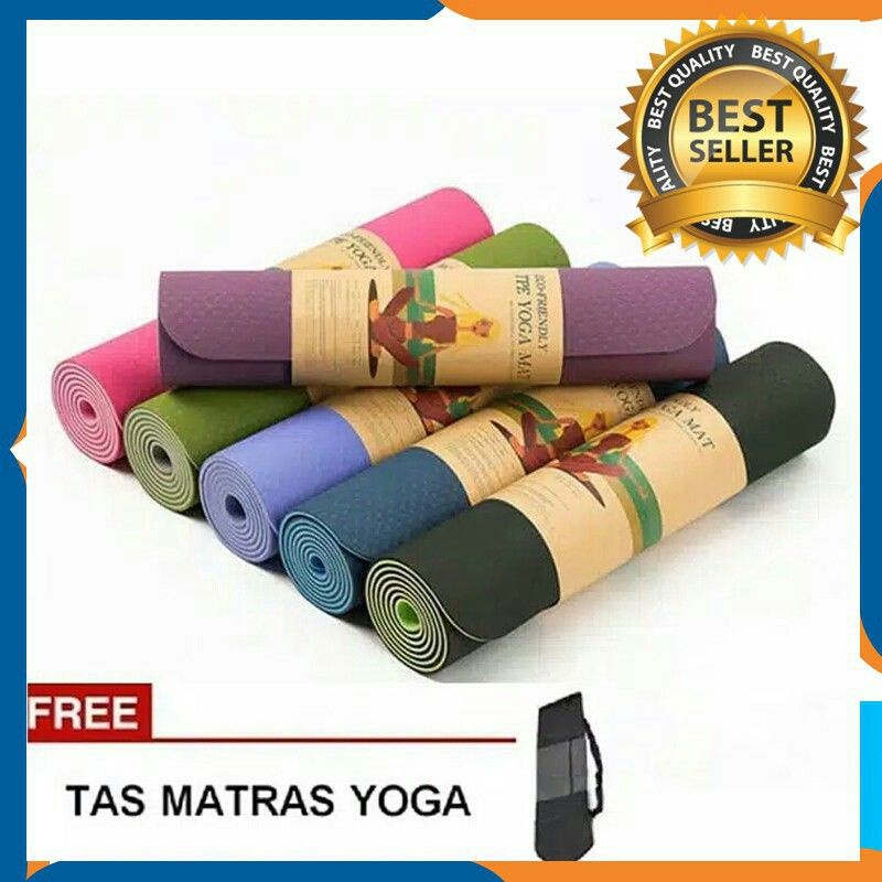 YOGA MATRAS / KARPET YOGA ANTI SLIP FREE TAS