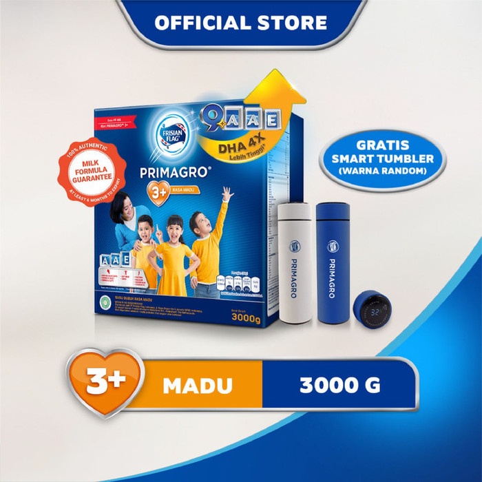 

Frisian Flag Primagro 3+ Madu 3000g Free Gift
