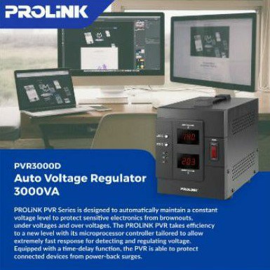 Stabilizer PROLiNK PVR3000D AVR Relay Controlled 3000VA