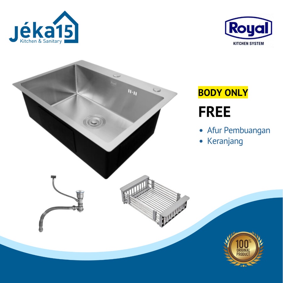 BAK CUCI PIRING STAINLESS | ROYAL CONTEMPO UNO | KITCHEN SINK