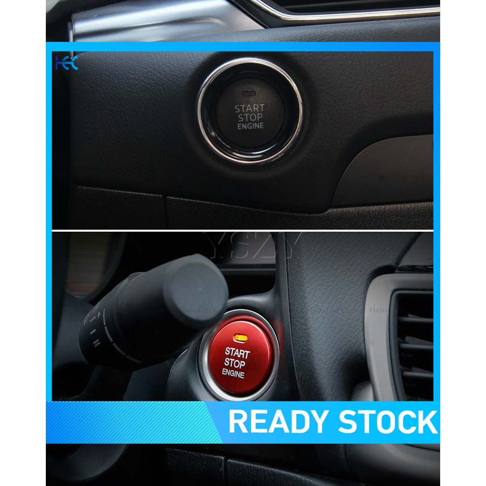 Car Engine Push Start Stop Engine Button Cover for Most car Perodua Mazda Toyota