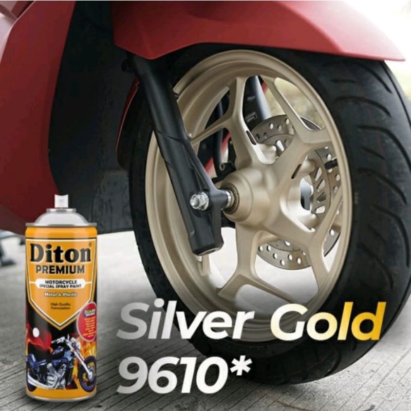 DITON PREMIUM CAT SEMPROT TAHAN BENSIN 400CC  9610 SILVER GOLD