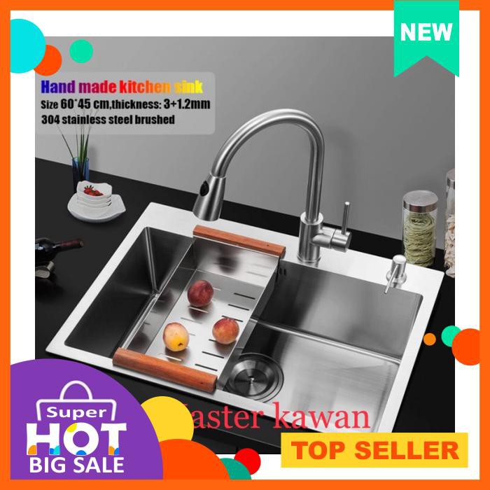 Paket Komplit Kitchen Sink Onan 1 Lobang Minimalis Model Bolzano - Peralatan Dapur - Perlengkapan