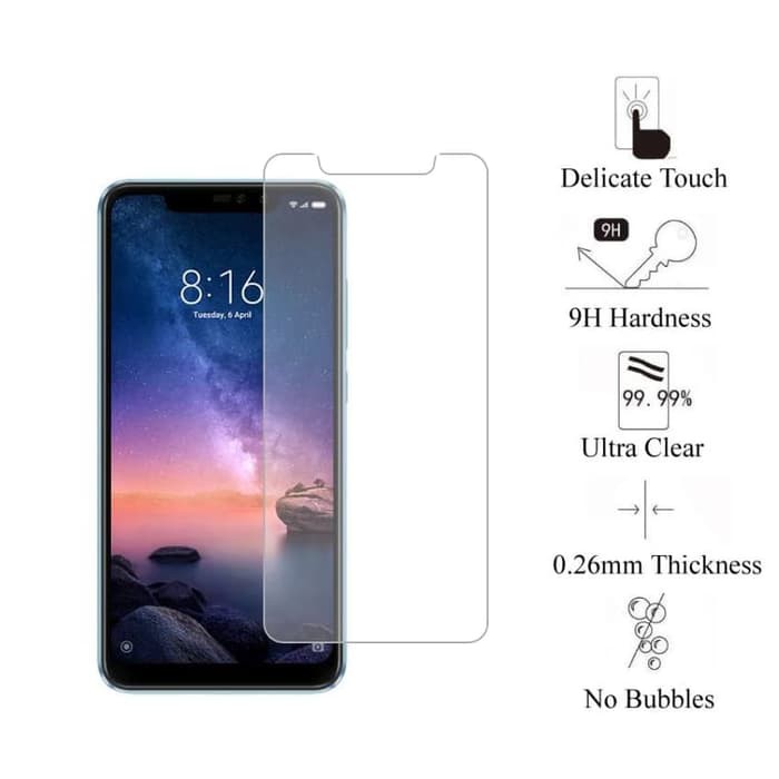 TEMPERED GLASS REDMI NOTE 6 ANTI GORES KACA FULL BENING - SCREEN PROTECTOR