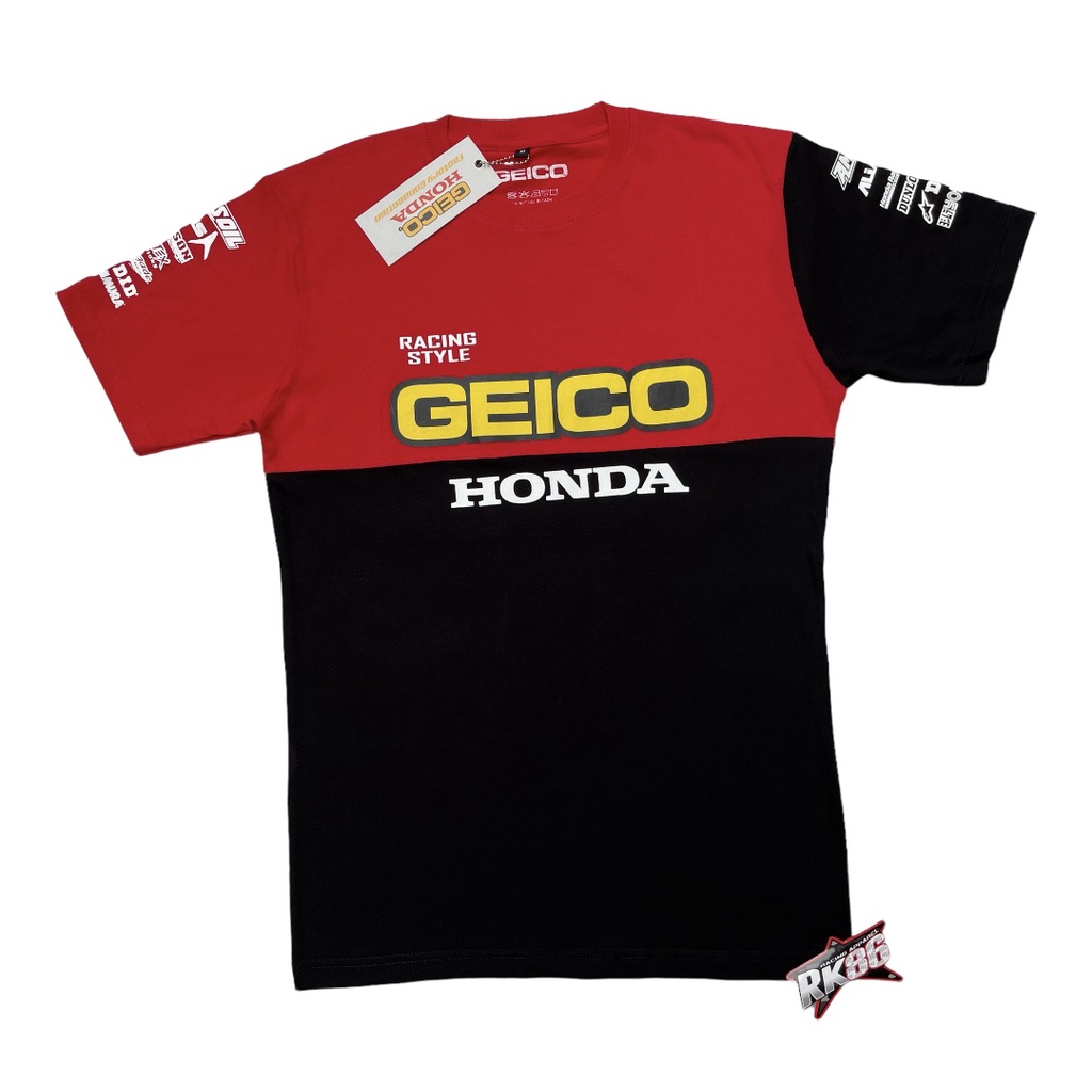 KAOS TSHIRT HONDA GEICO MX MOTOCROSS TRAIL RACING