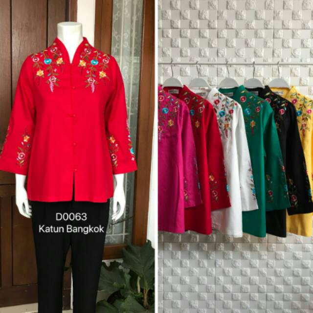 Blouse katun bangkok bordir