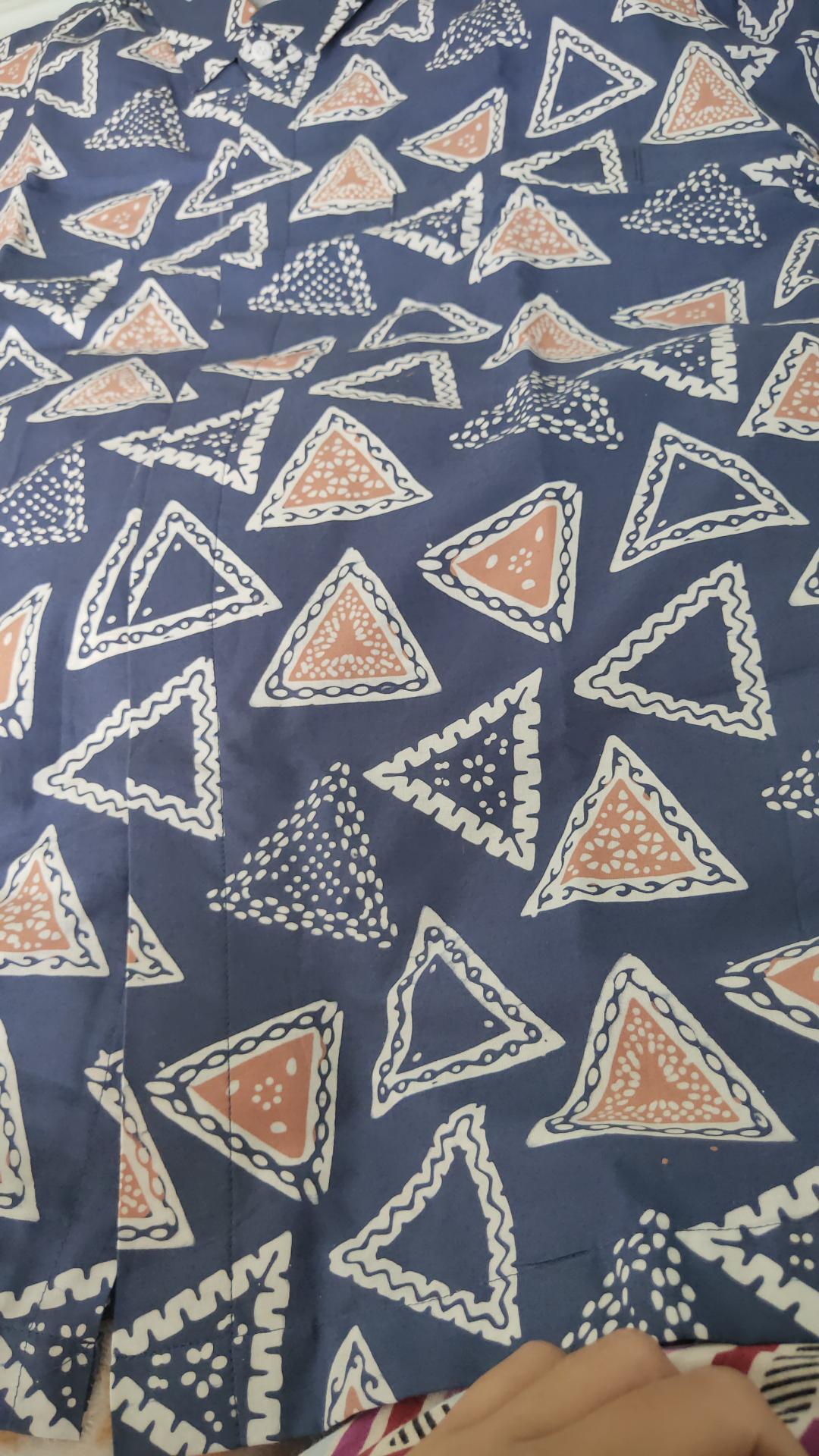 Cap Swastika Pendek Kemeja Batik Pria Lengan Kain Atasan Baju Cowo Cowok Jumbo Modern Premiu