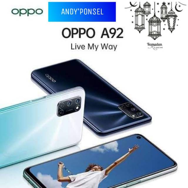 Harga Nasional Oppo A92 Ram 8GB + Rom 128GB Baru Garansi Resmi Oppo Indonesia 1 Tahun