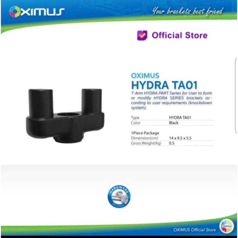 Bracket Oximus Part Hydra YL YD TA01 T arm
