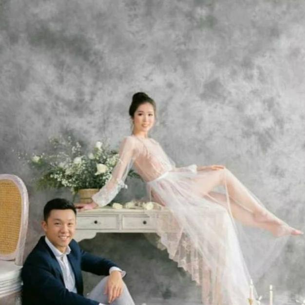 Background Backdrop Layar Foto Wisuda Abstrak besar abu soft 4x6meter