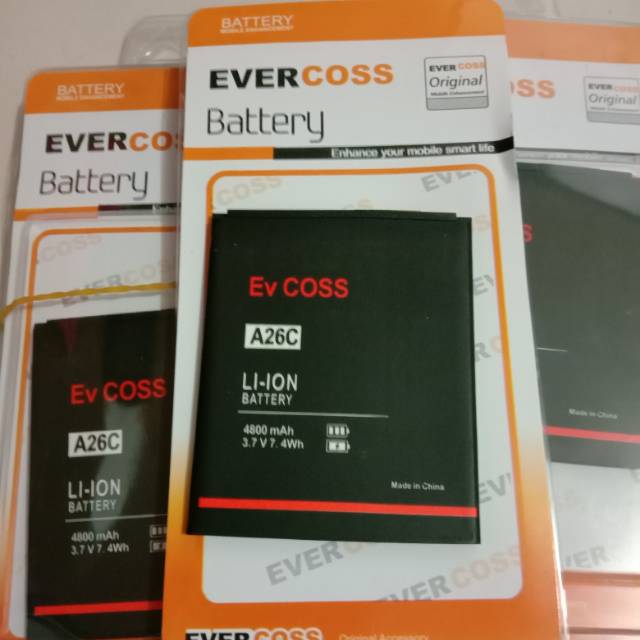 Batere Batre Baterai Evercoss A26C Original Battery Handphone Cross A26C