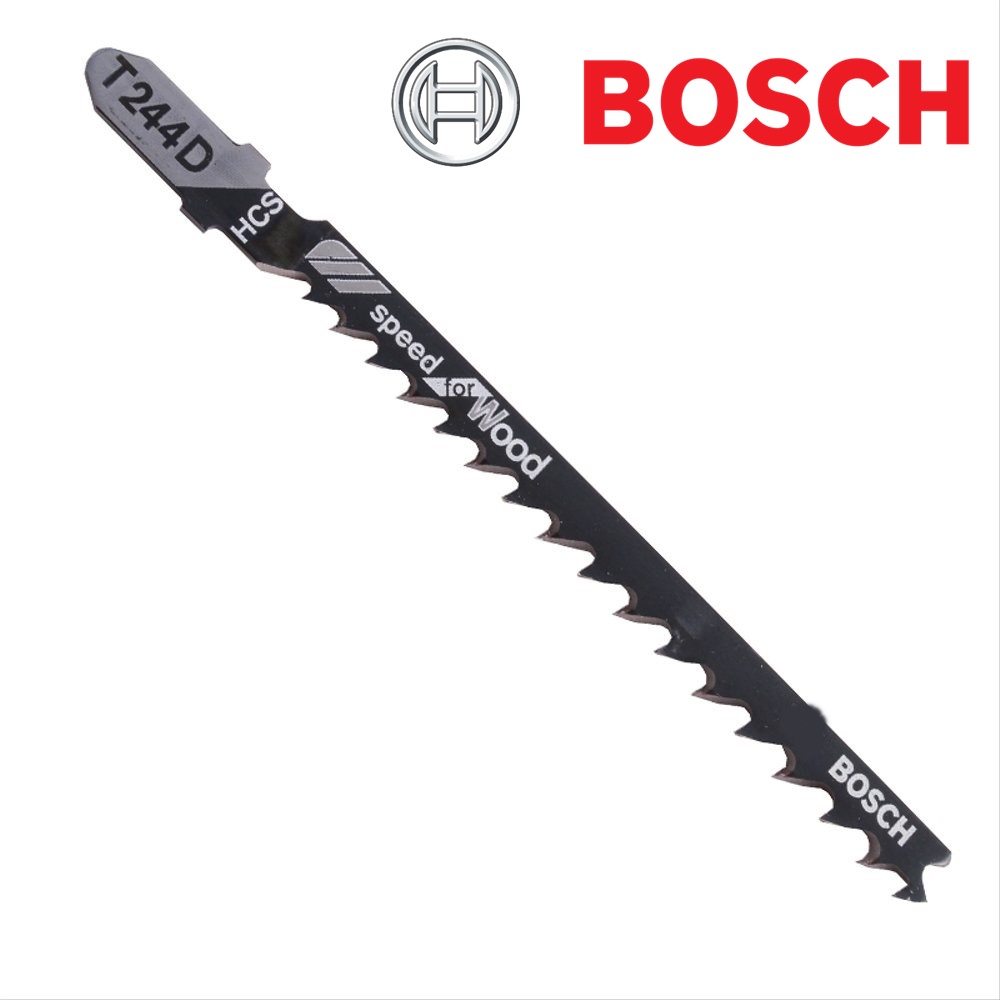 Bosch Mata Jigsaw/Mata Gergaji T244D Bosch Untuk Kayu melengkung (Per Batang)