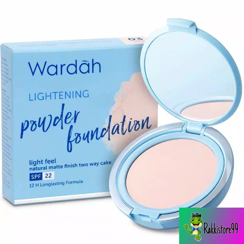 ❣️Rakkistore99❣️Wardah Lightening Powder Foundation Light Feel 12g (100% Original)