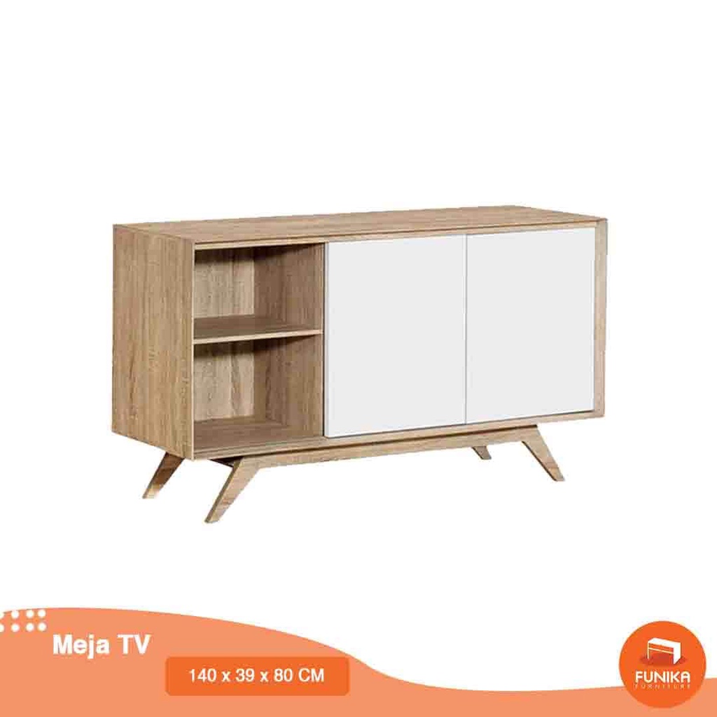 FUNIKA x Graver - Meja TV Panjang / Meja TV Minimalis Modern / Rak TV Minimalis Modern / Lemari TV /