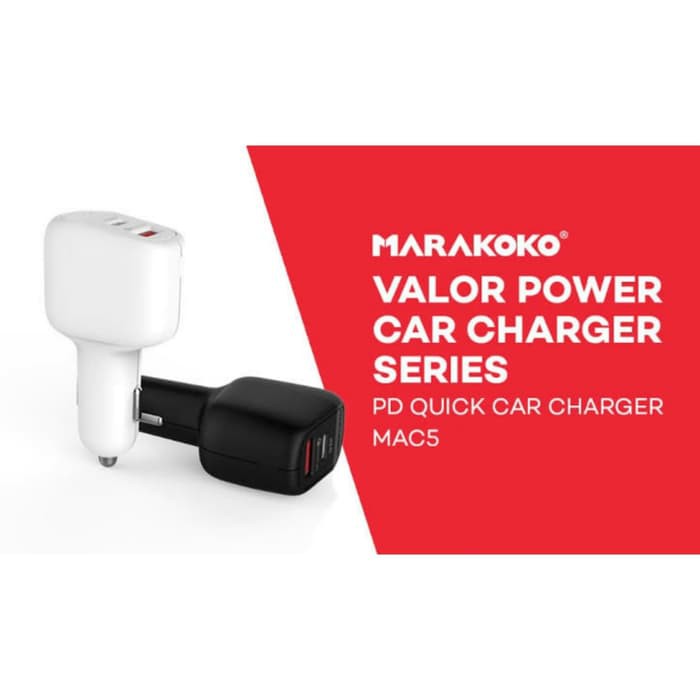 Marakoko 42 WATT 3.0 Quick Car Charger Type C PD Car Charger