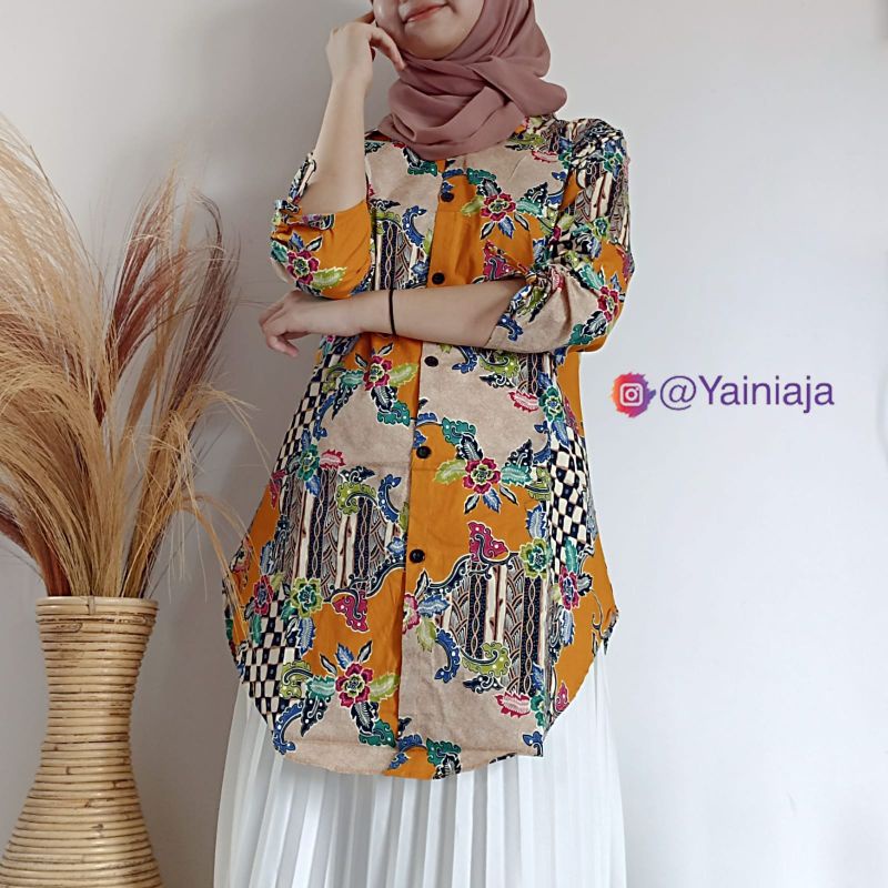 Tunik Batik Flowtur Tunik Batik Kekinian