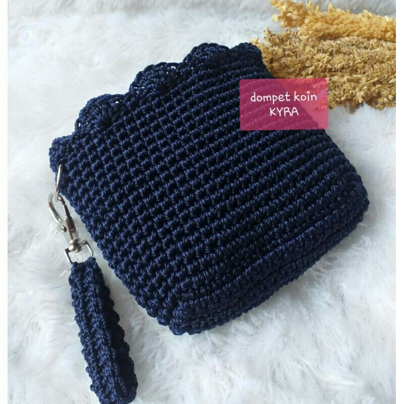 DOMPET RAJUT KECIL KOIN WANITA/DOMPET MINI