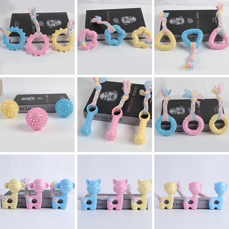 Mainan pembersih gigi kunyah TPR Kucing Anjing/mainan hewan peliharaan/mainan kucing dan anjing/Mainan Gigitan Murah