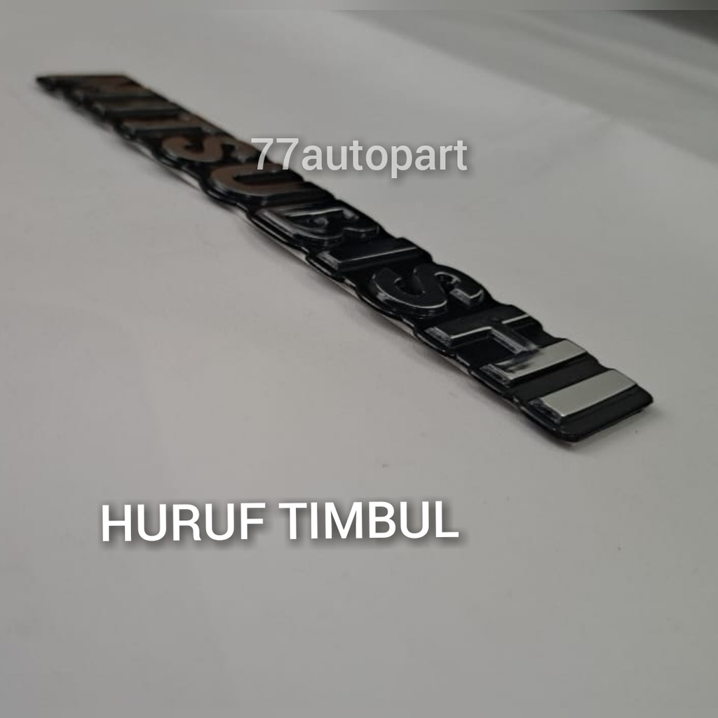 emblem logo mitsubishi untuk t120ss tulisan mitsubishi