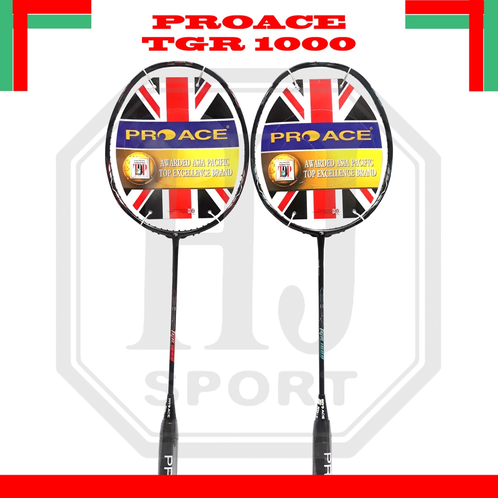 Raket Badminton Original Pro Ace TGR 1000 Bonus Komplit