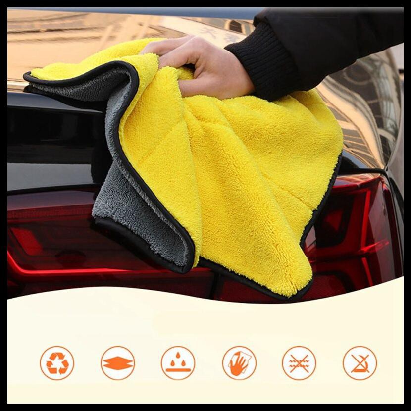 Grab Medan BEST DEAL DISCH KAIN LAP MOBIL MICROFIBER TOWEL CLOTH VELVET 30 X 30CM - DH01 - MULT