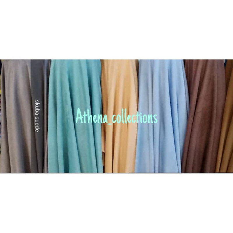 Bahan Kain Scuba Suede Import Harga 0.5 Meter