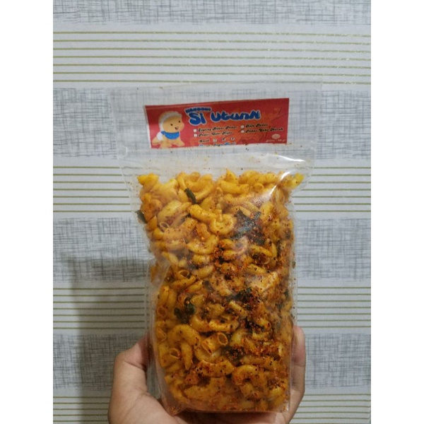 

Makaroni Siutunn Besar 250g Makaroni Siutun Makroni Pedas Cemilan Pedas Makanan Ringan Pedes Bandung
