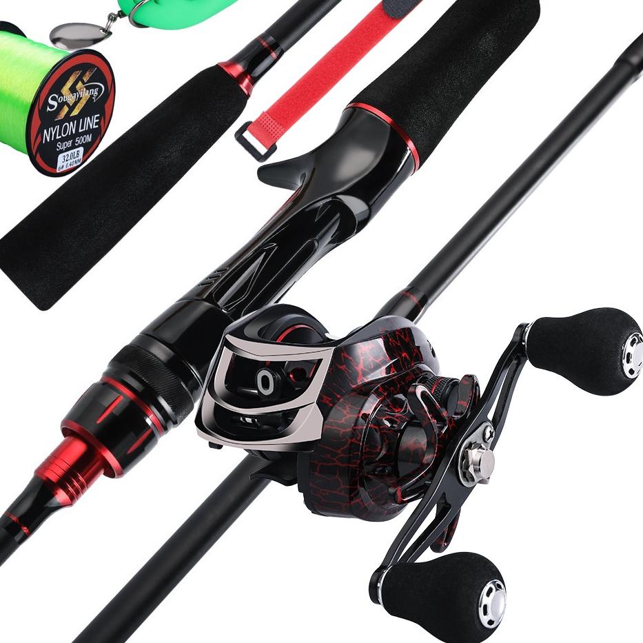 idZ5l5K--YUDO Pancing Set 7.2:1 18+1BB Fishing Reel Pancing 1.8M/2.1M Joran Pancing Combo Fishing Se