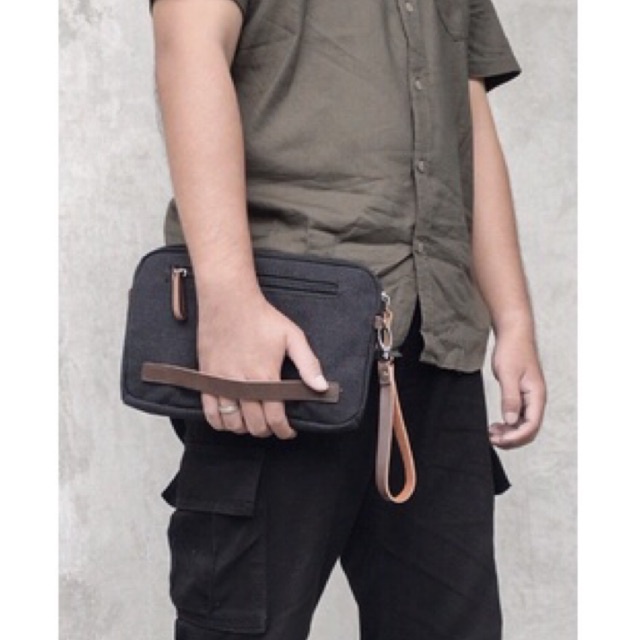 Nako Clutch - Canvas wallet - Pouch - Dompet vintage