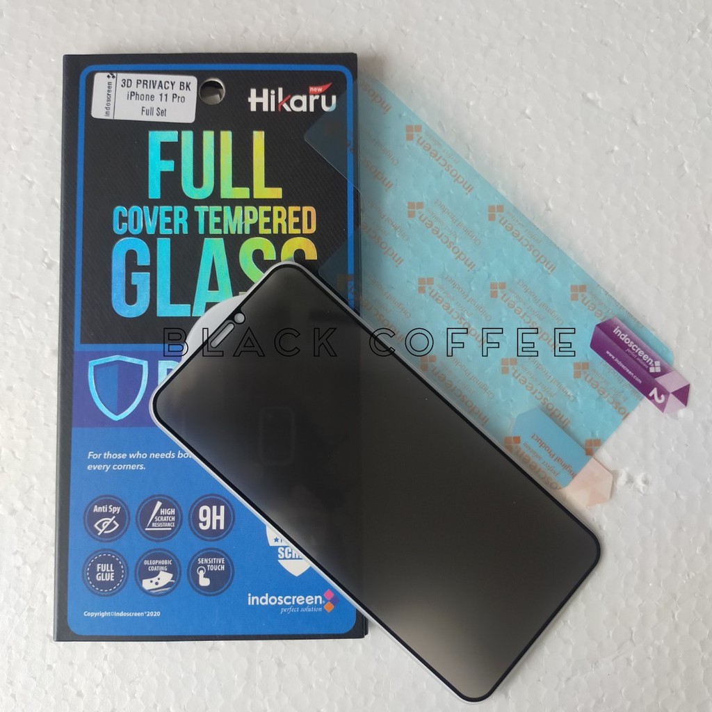 PRIVACY Tempered glass iPhone 11 PRO 5.8inch HIKARU anti-spy