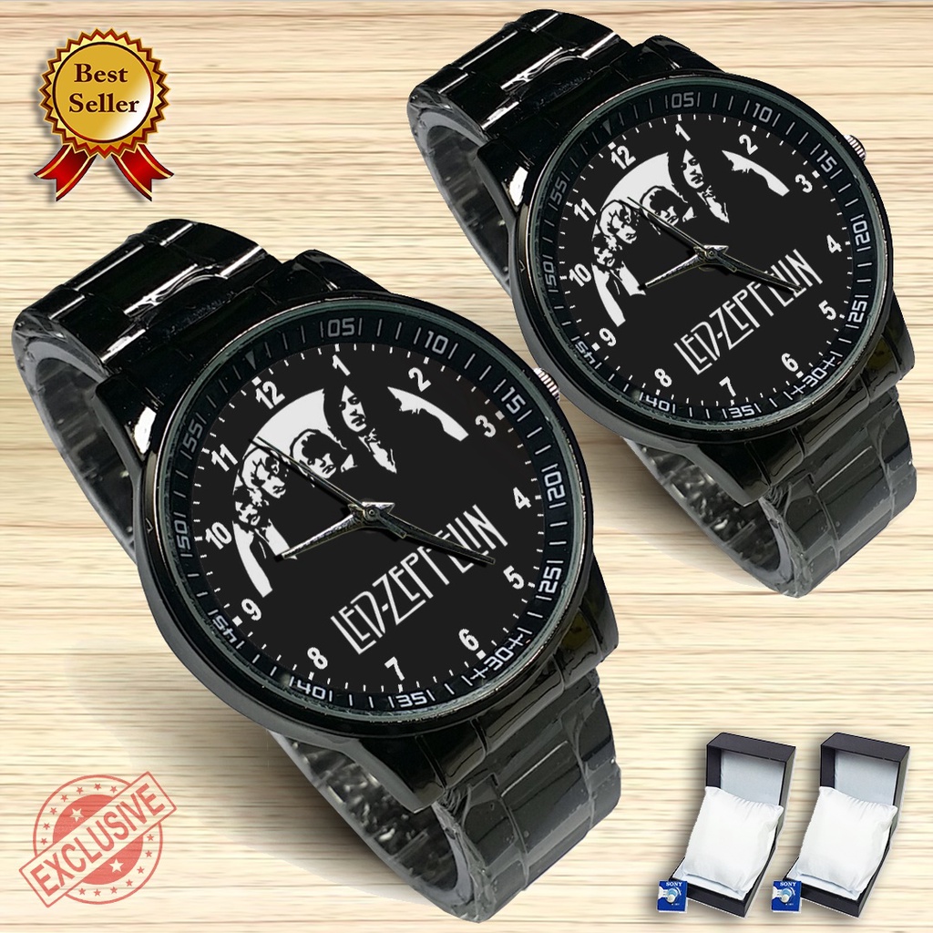 {Exclusive} Jam Tangan Couple LED ZEPPELIN - 2 (Satuan/Seapasang)