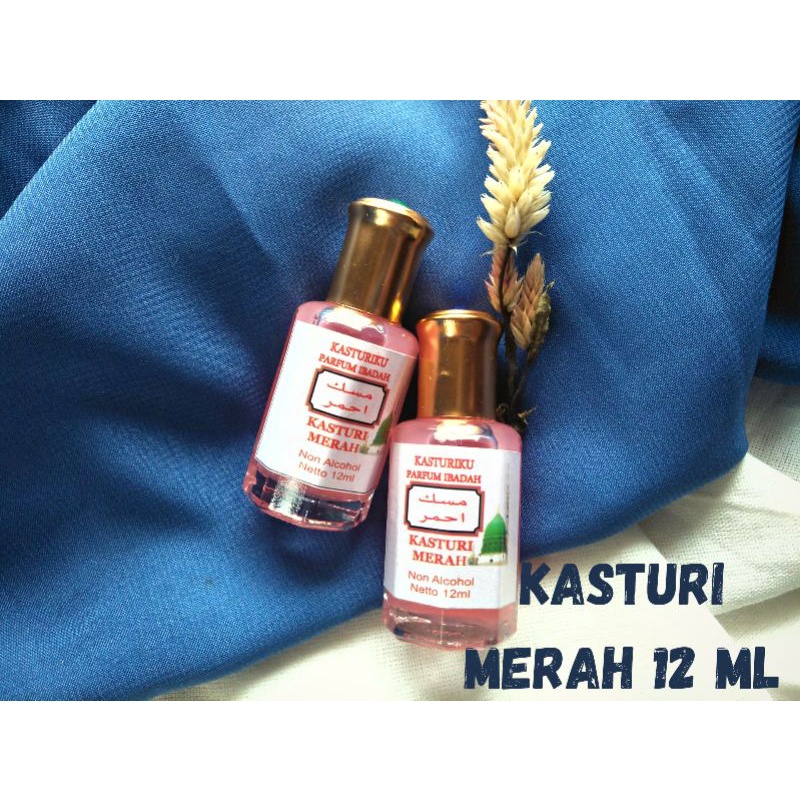 PARFUM KASTURI MERAH 12 ML non alkohol KASTURIKU