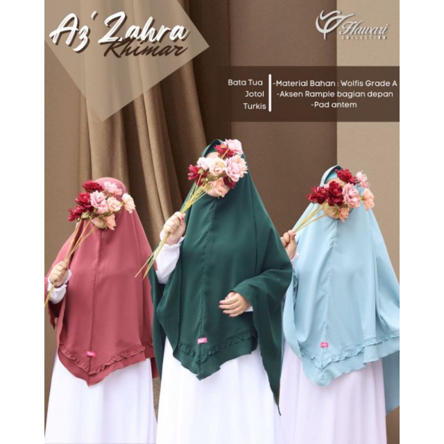 Taftazanistore - Khimar Azzahra size XL by Hawari Collection