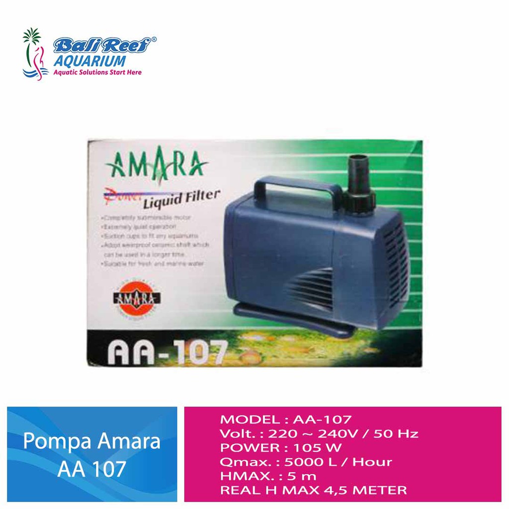Amara AA 107 Pompa Celup Aquarium Amara