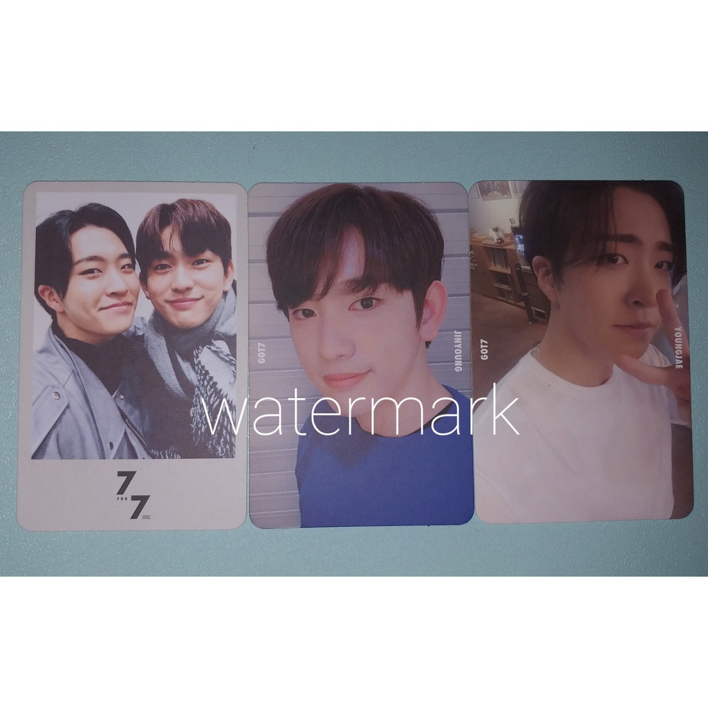 PHOTOCARD UNIT GOT7 JINYOUNG YOUNGJAE SET SECPRESS 7FOR7