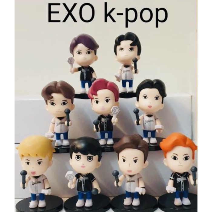Action figure exo set isi 9 pc