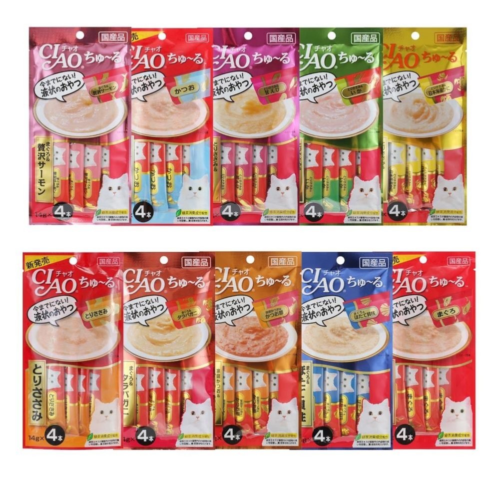 Ciao Churu Liquid Cat Snack 4 x 14GR Jajan Kucing Creamy Cemilan