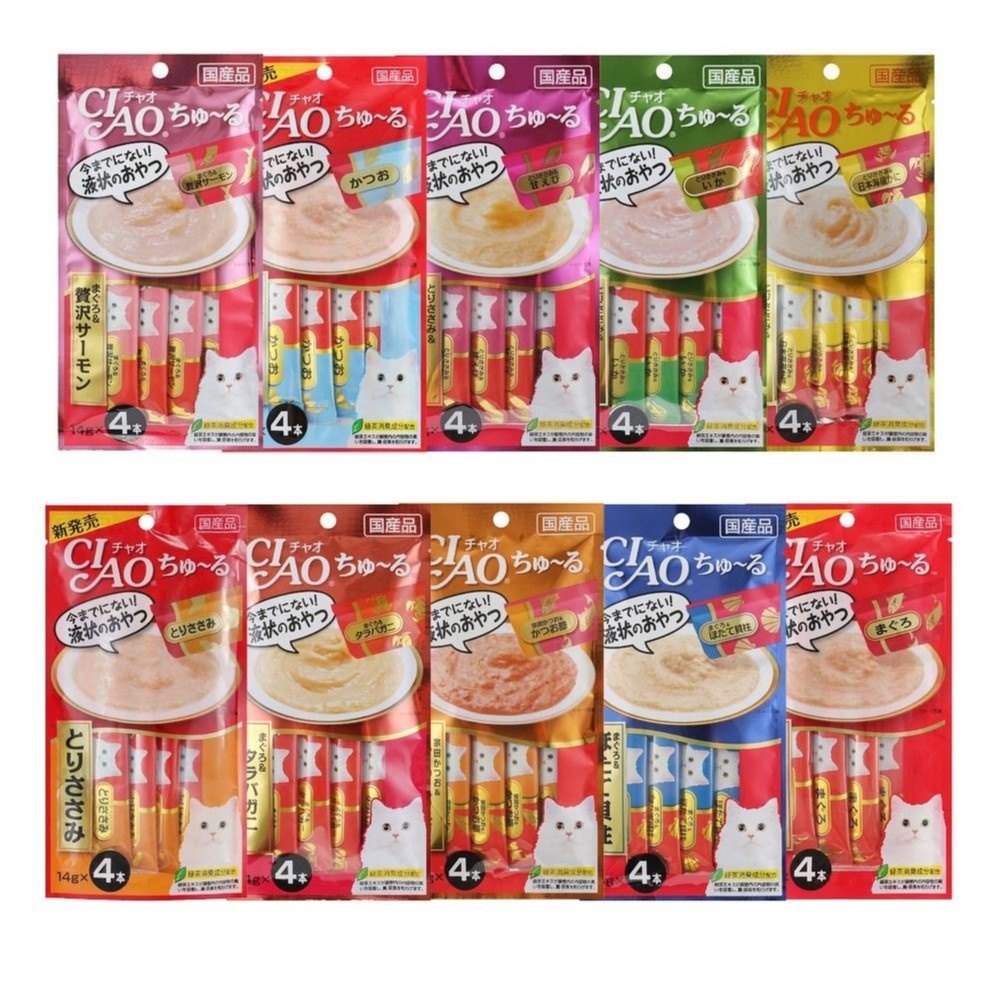 Ciao Churu Liquid Cat Snack 4 x 14GR Jajan Kucing Creamy Cemilan