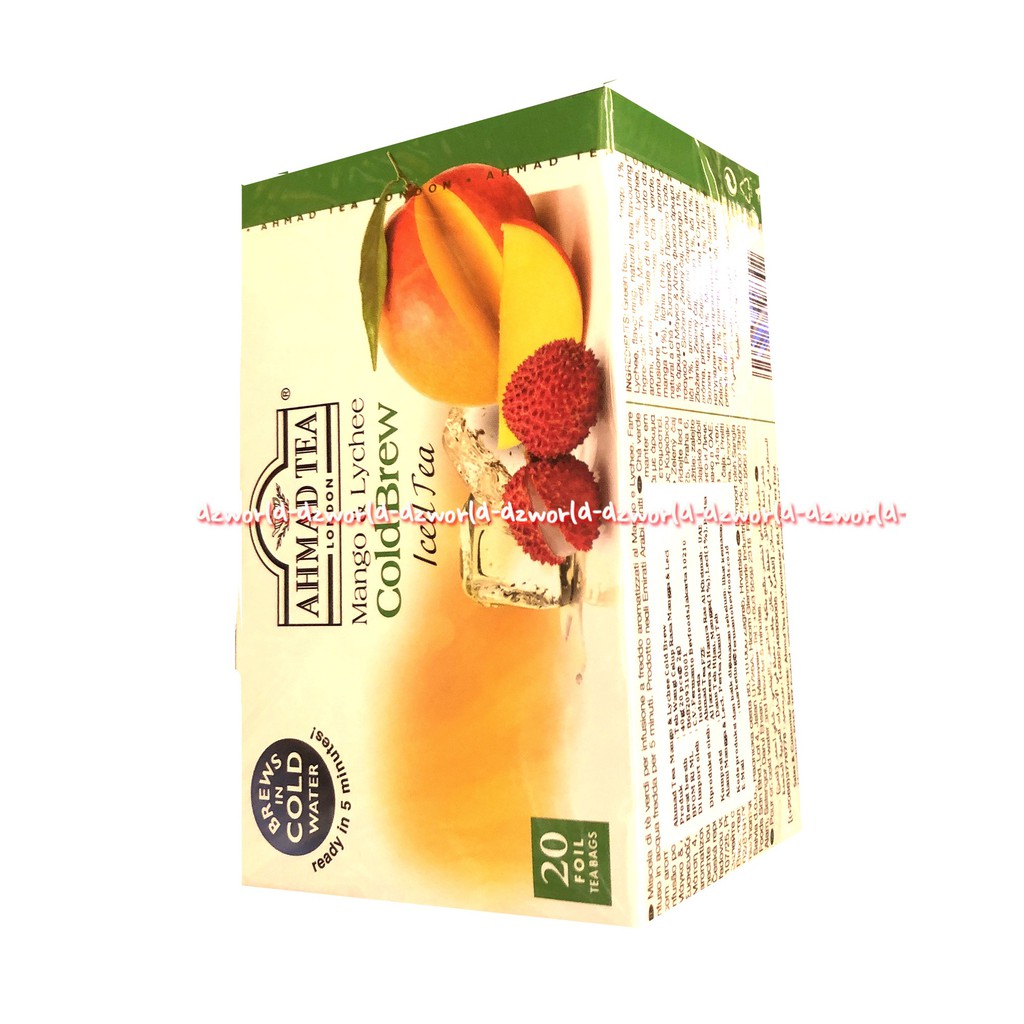 Ahmad Tea Lemon &amp; Mint Cold Brew Iced Tea 20bag Lemon Tea Green Tea Ahmadtea Teh Hijau Lemon Peppermint