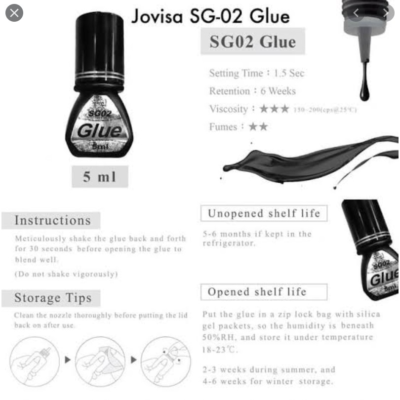 Jovisa SG01 Jovisa SG02 Jovisa SG03 Jovisa Instant Jovisa Magnetic Lem Bulu Mata Eyelash Extension