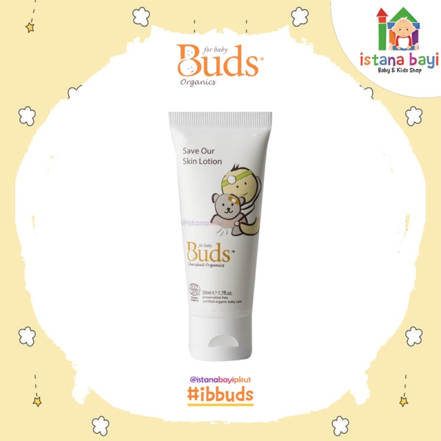 Buds Save Our Skin Lotion Cherish 50 ml - krim perawatan bayi