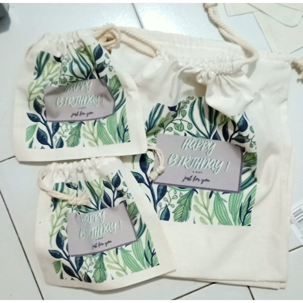 Tas Totebag | Goodie Bag Blacu  Premium Polos dan Sablon Satuan