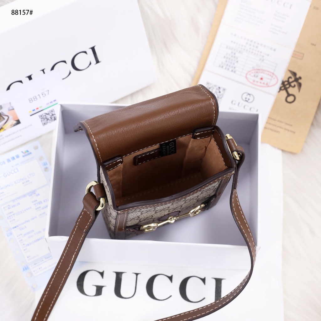 Gucci HP Leather GG Sling Bag #88157