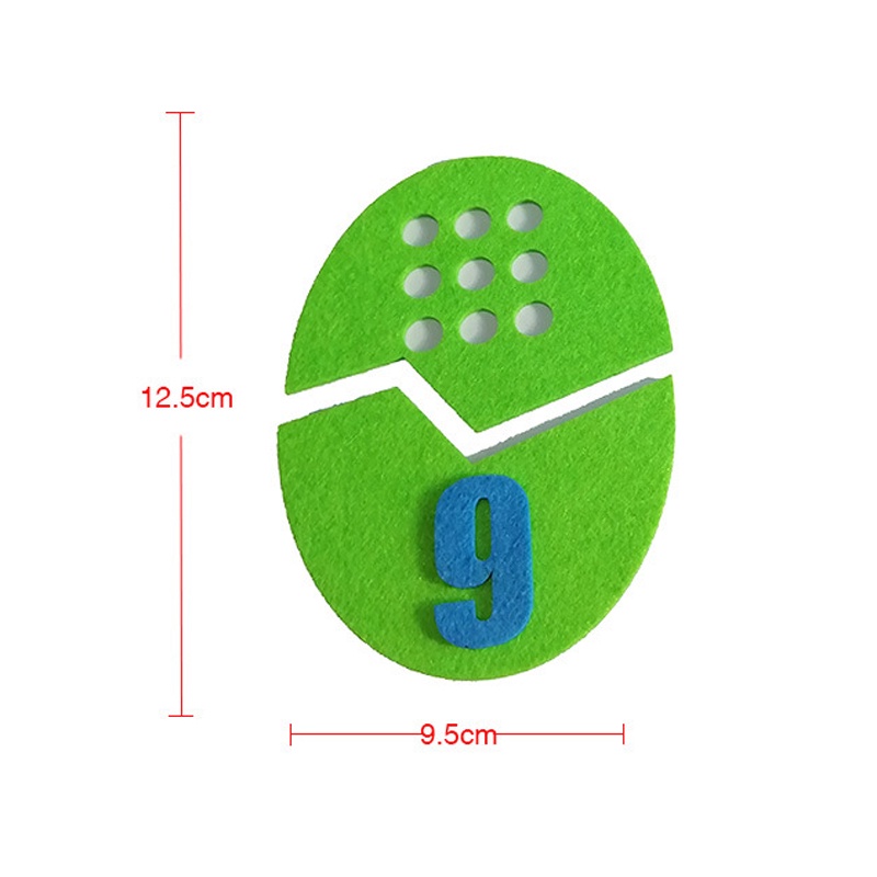 Mainan Puzzle Telur Mencocokkan Warna Bahan Non Woven Untuk Edukasi Anak