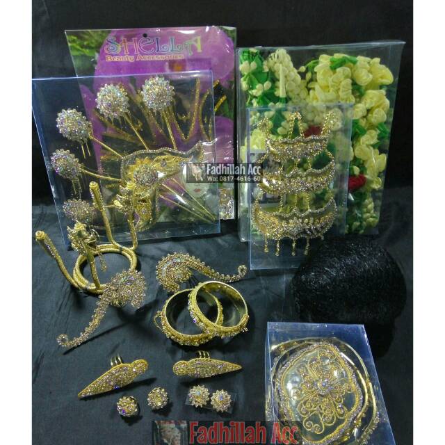 Set Aksesoris Pengantin Jawa / Paes Ageng (untuk pengantin cewek)
