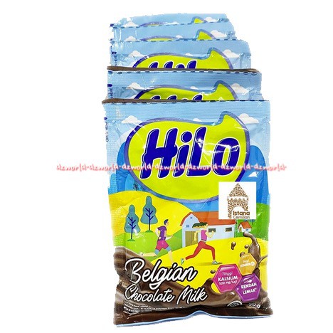 Hilo Belgian Chocolate Milk 10sachets Susu Hilo Kemasan Sachets Hailo