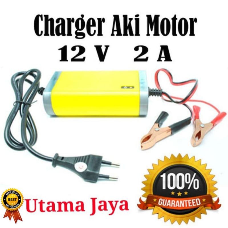 Charger Aki Mobil Motor Lead Acid 12V 2A UD11