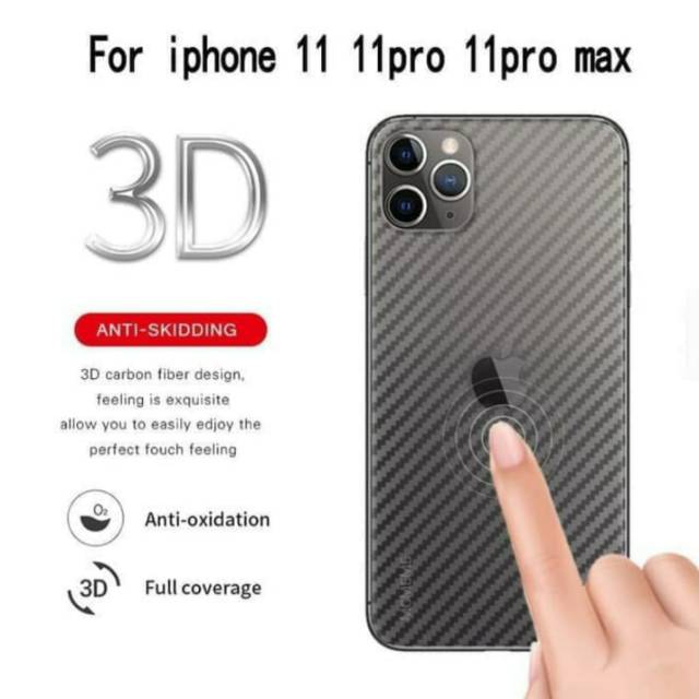 Skin Carbon Belakang IPHONE 11 IPHONE 11 PRO IPHONE 11 PRO MAX