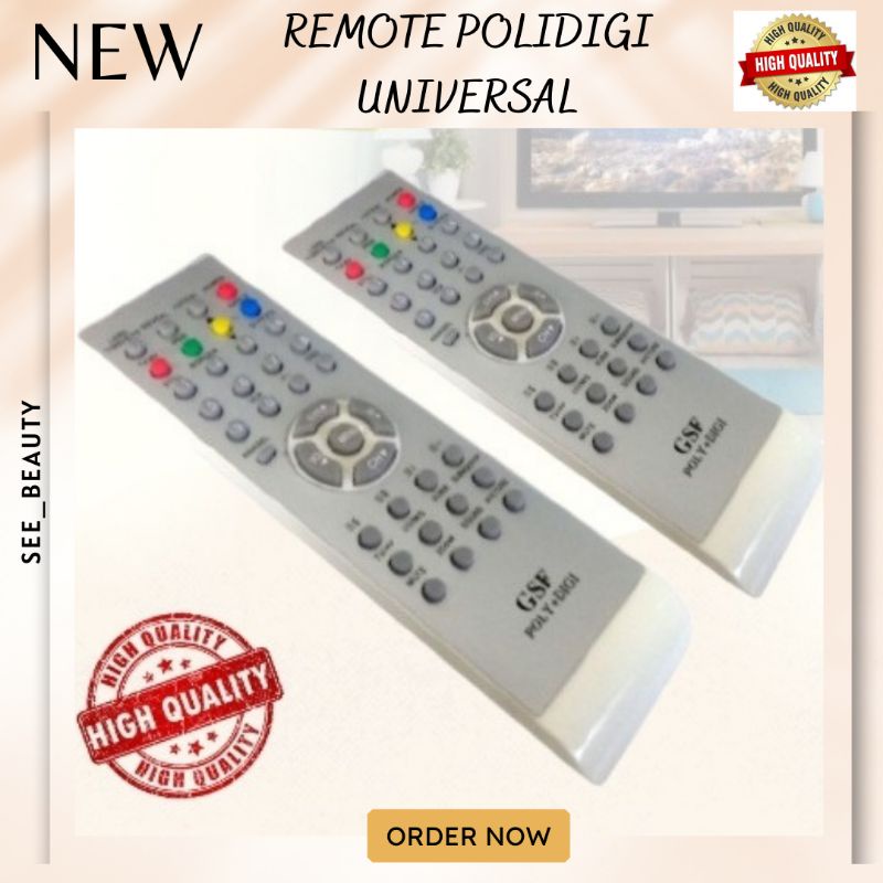 SEETO / Remot Remote TV Poly+digi Remot tv Universal Polydigi Merk GSF